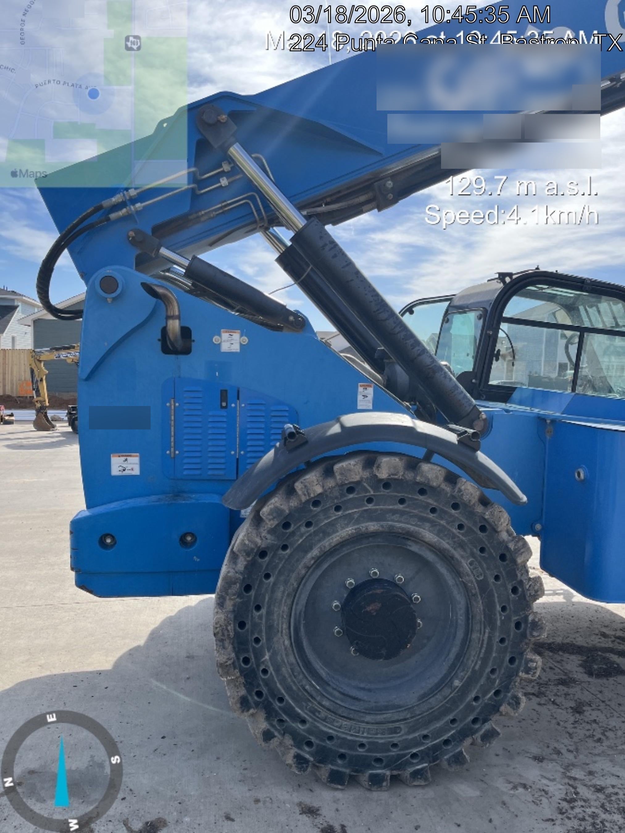 2018 Genie GTH-1056 Genie GTH-1056 w/CAB, Solid Tires, Work Lights, 60" carriage/forks, cab mesh, beacon