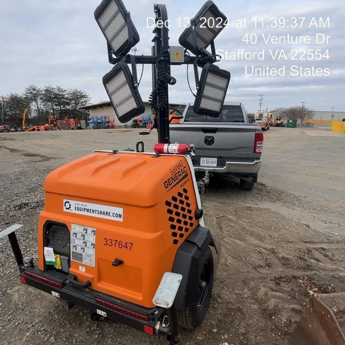 2023 Generac MLT2 Diesel, Flex Switch 120V Input, Powerzone Controller, (4) 320W LED Lights, 4kW Generator, 39.9 Gal Fuel Tank, 2" Ball, T3
