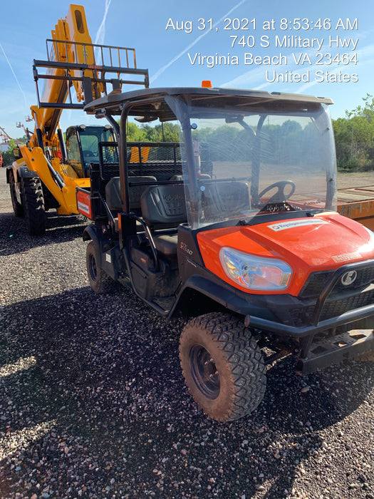 2021 Kubota RTV-X1140W-H Plastic Canopy, Windshield Acrylic Clear, LED Strobe Light, Wire Harness Kit, Back up Alarm
