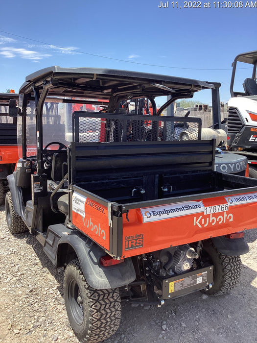 2021 Kubota RTV-X1140W-H Plastic Canopy, Windshield Acrylic Clear, LED Strobe Light, Wire Harness Kit, Back up Alarm