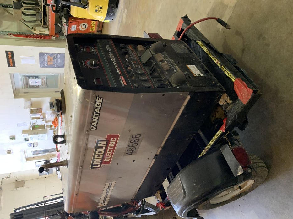 2019 Lincoln Electric Vantage 322 Ready-Pak 3, Two Wheel Trailer, Fender and Light Kit, Cable Rack