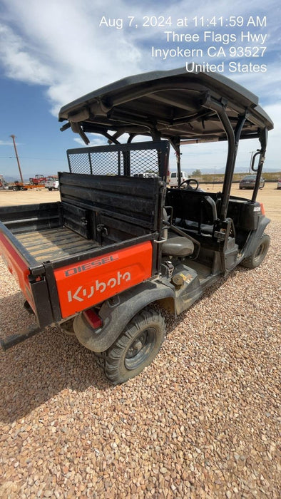 2022 Kubota RTV-X1140W-H Plastic Canopy, Windshield Acrylic Clear, LED Strobe Light, Wire Harness Kit, Back up Alarm