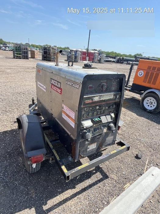 2019 Lincoln Electric Vantage 322 Welder Ready-Pak 3, Two wheel trailer, Fender and Light kit, Cable Rack