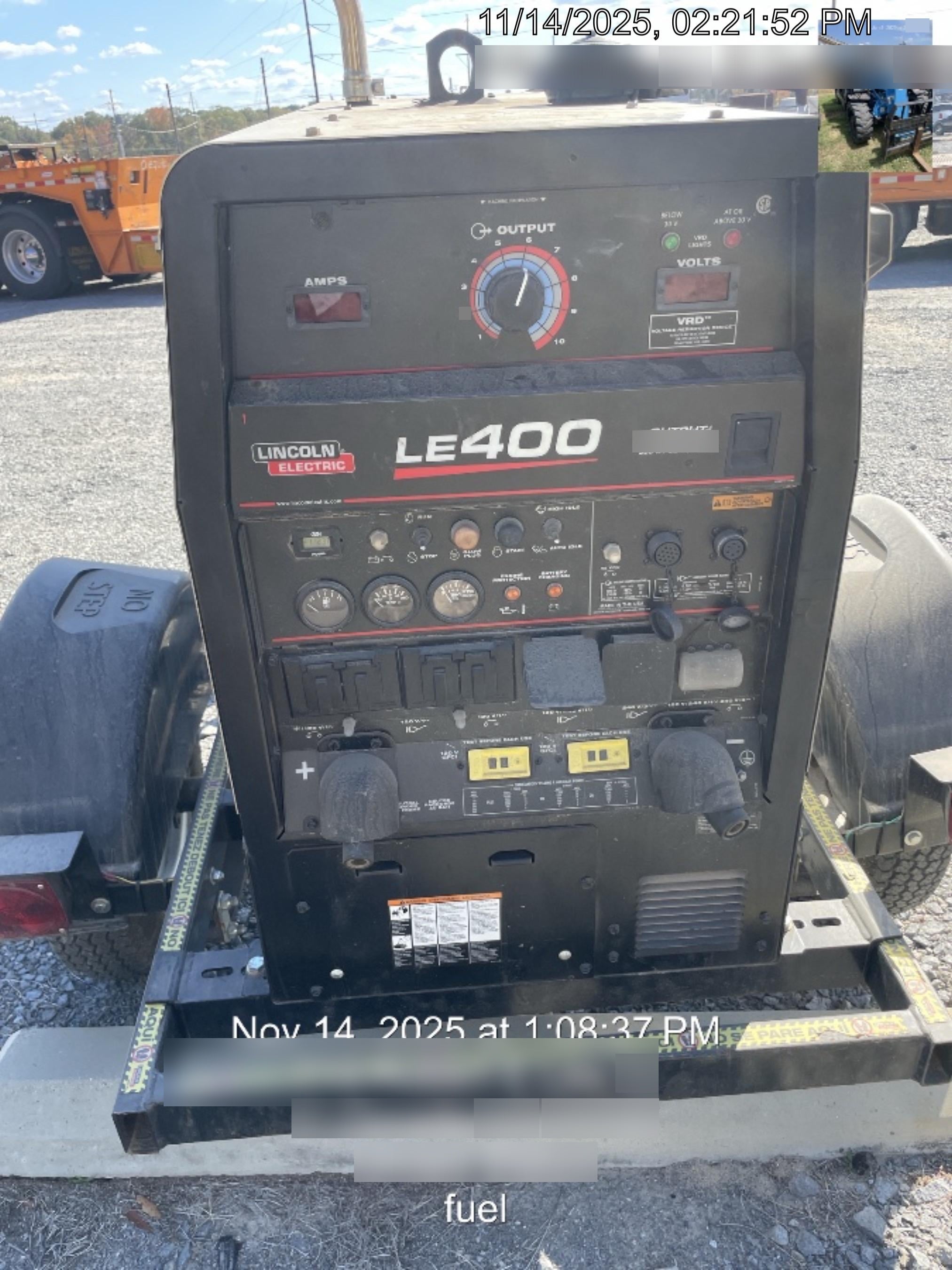 2024 Lincoln Electric LE400 Kubota V1505, Trlr, Cable Rack, Light Kit, ES Decals, T3