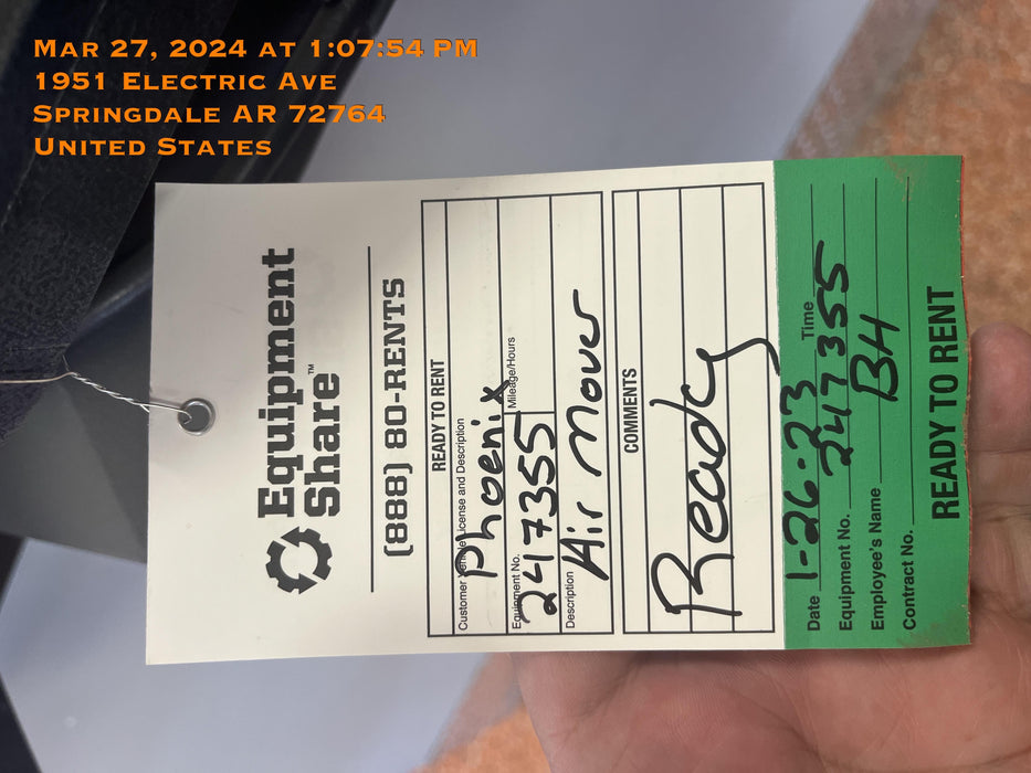 2022 PHOENIX AirMAX Radial Air Mover