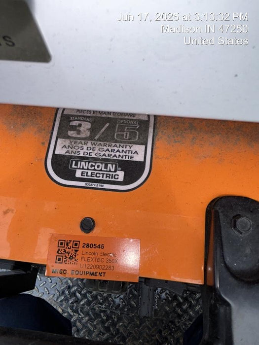 2022 LINCOLN ELECTRIC FLEXTEC 350X