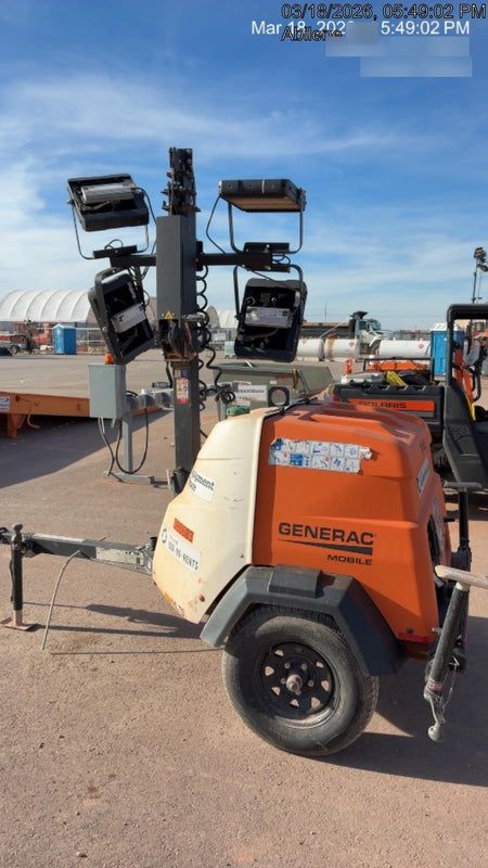 2024 Generac MLT2 Diesel, Flex Switch 120V Input, Powerzone Controller, 
(4) 320W LED Lights, 4kW Generator, 39.9 Gal Fuel Tank, 2" Ball, T3