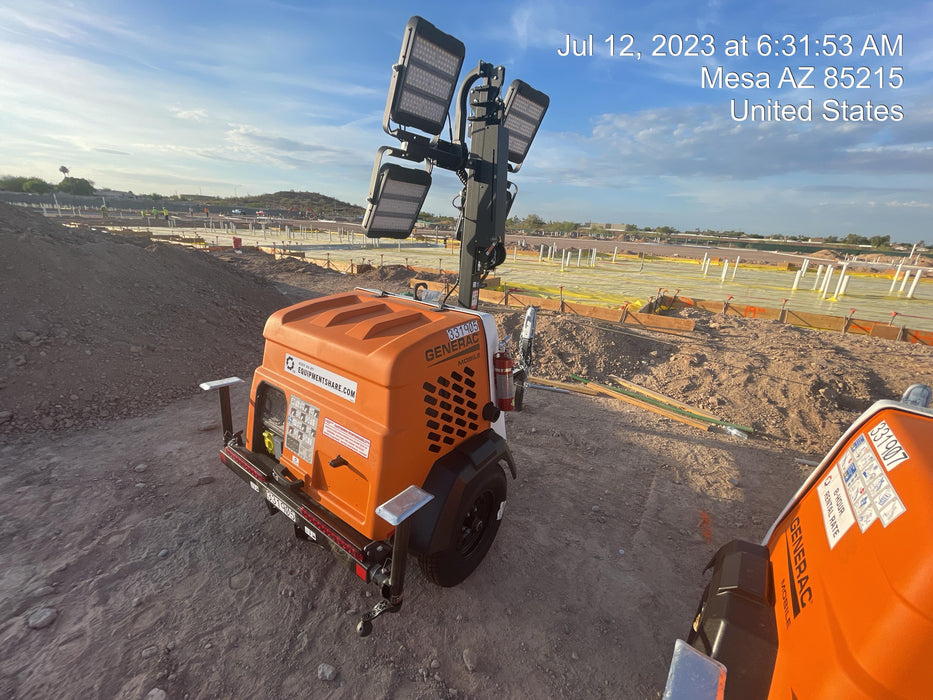 2023 Generac MLT2 Diesel, Flex Switch 120V Input, Powerzone Controller, (4) 320W LED Lights, 4kW Generator, 39.9 Gal Fuel Tank, 2" Ball, T3