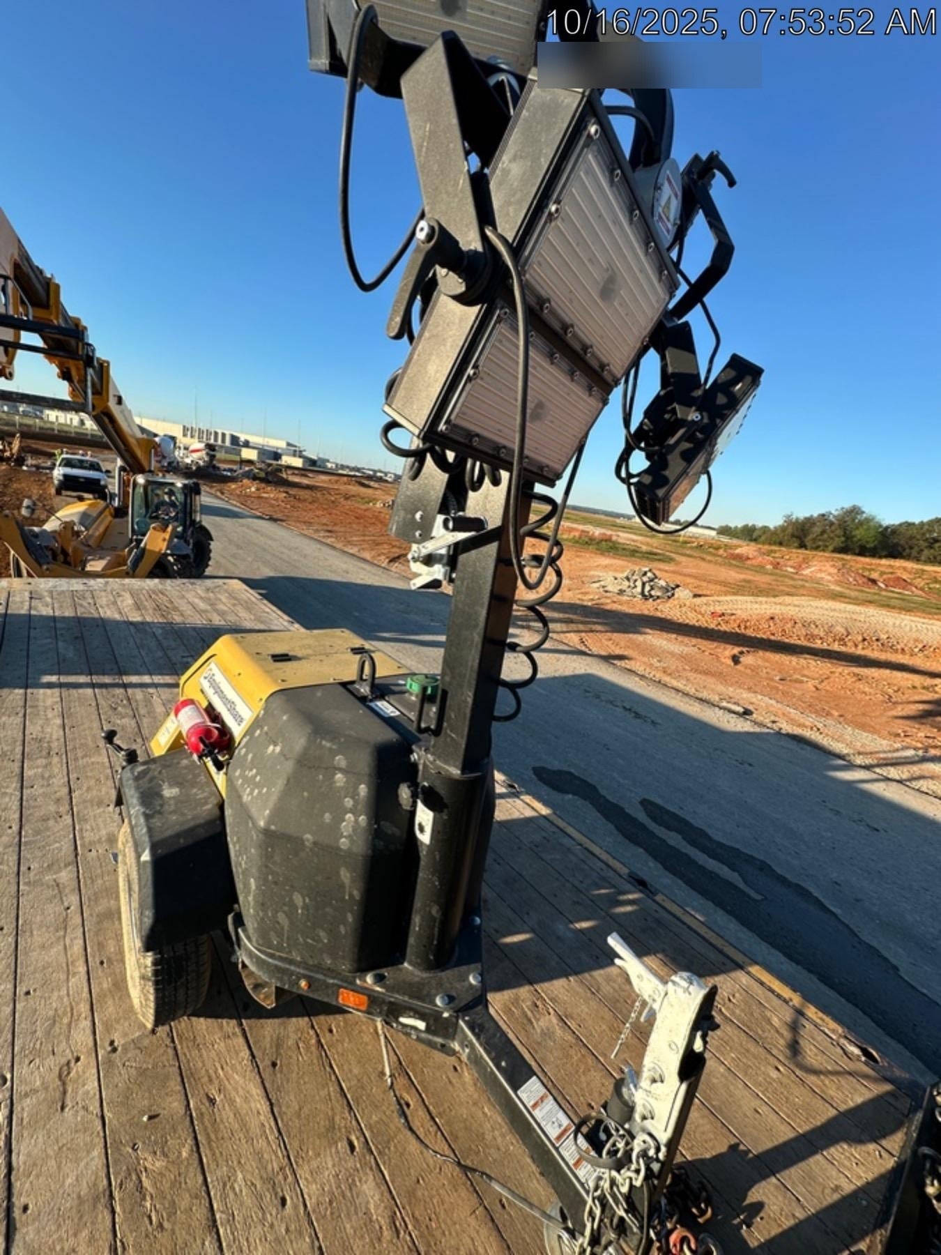 2022 Allmand NLV3GR (4) LED Light Fixture 350W, 23' Vertical Mast, 3kW Prime, Towable, Deep Sea L401, Leveling Jacks, Yanmar T4F 5.8hp