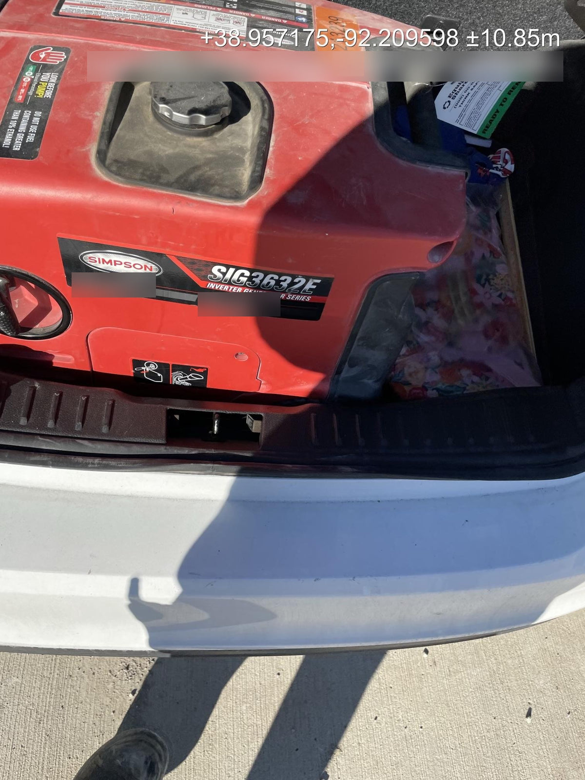 2022 Simpson SIG3632E Simpson 212CC Engine, 3200W