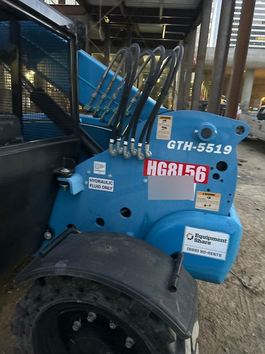 2019 Genie GTH-5519 Canopy, Solid RT Tires, LED Work Lights, Beacon 48" Carriage, 48" Forks