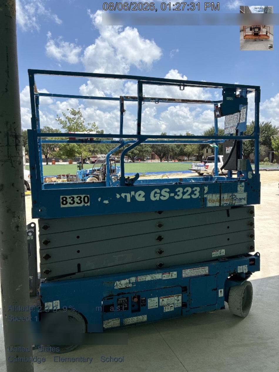 2018 Genie GS-3232 Genie GS3232 Lift w/Folding Rails and Swing Gate