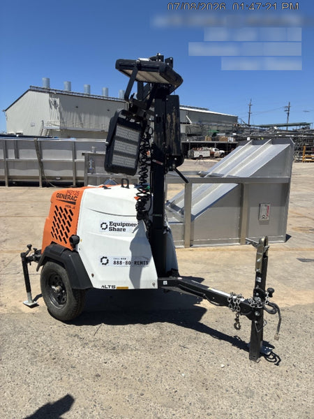 2024 Generac MLT2 Diesel, Flex Switch 120V Input, Powerzone Controller, 
(4) 320W LED Lights, 4kW Generator, 39.9 Gal Fuel Tank, 2" Ball, T3