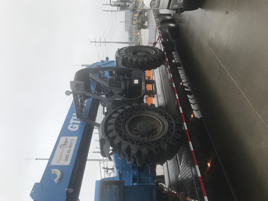 2018 Genie GTH-1056 Genie GTH-1056 w/Open ROPS, Solid Tires, Work Light/Beacon, 60" Carriage and Forks