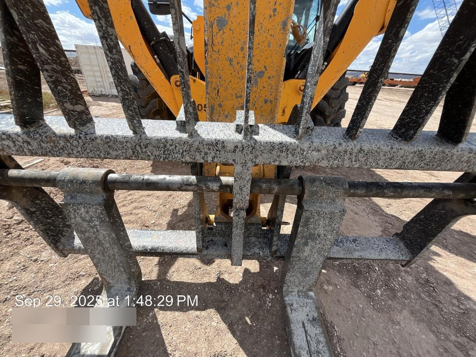 2020 JCB 510-56 Cab/Heat/Air, 74 HP, Solid Tires, STD Worklight, Beacon, Aux Hydraulics, Lifting Eye, Back up Alarm w/66" Carriage/60" Forks