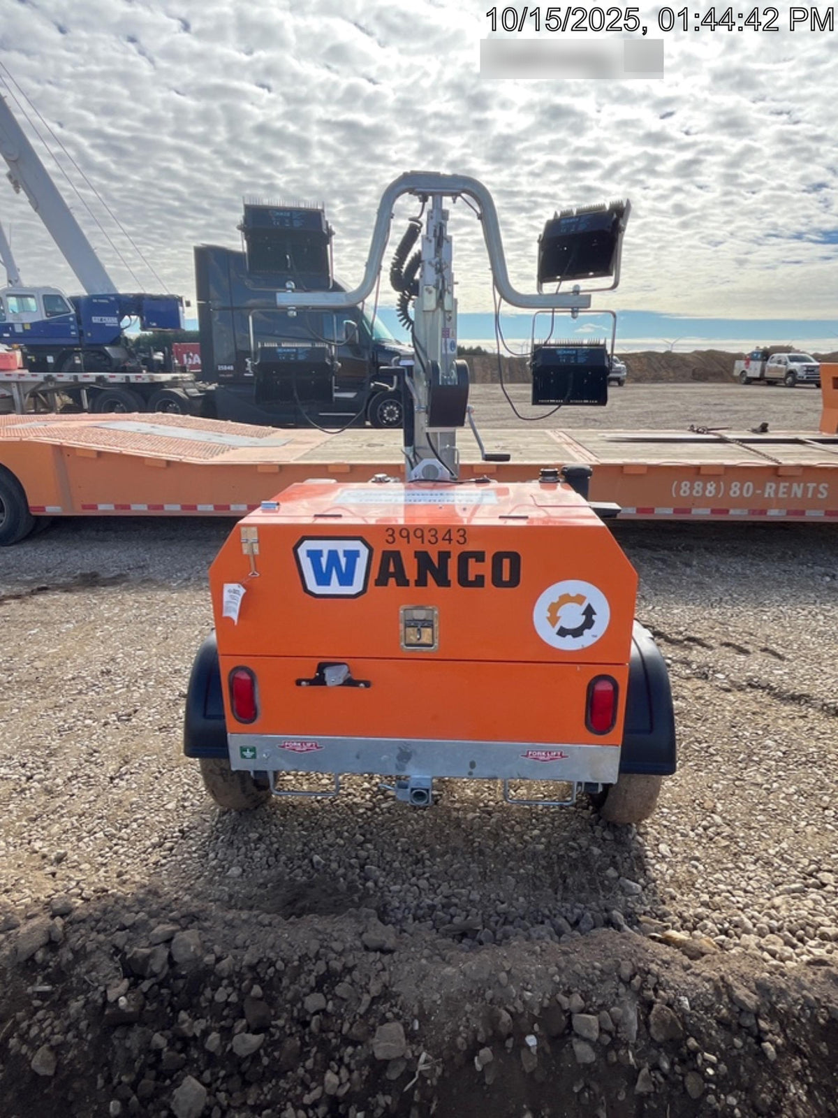 2024 Wanco WLTT-4MM4K Diesel, Deep Sea Controller, Shore Power Plug, Auto Start, (4) 350W LED Floodlights, 4kW Generator, 60 Gal Fuel Tank, 2" Ball, T3