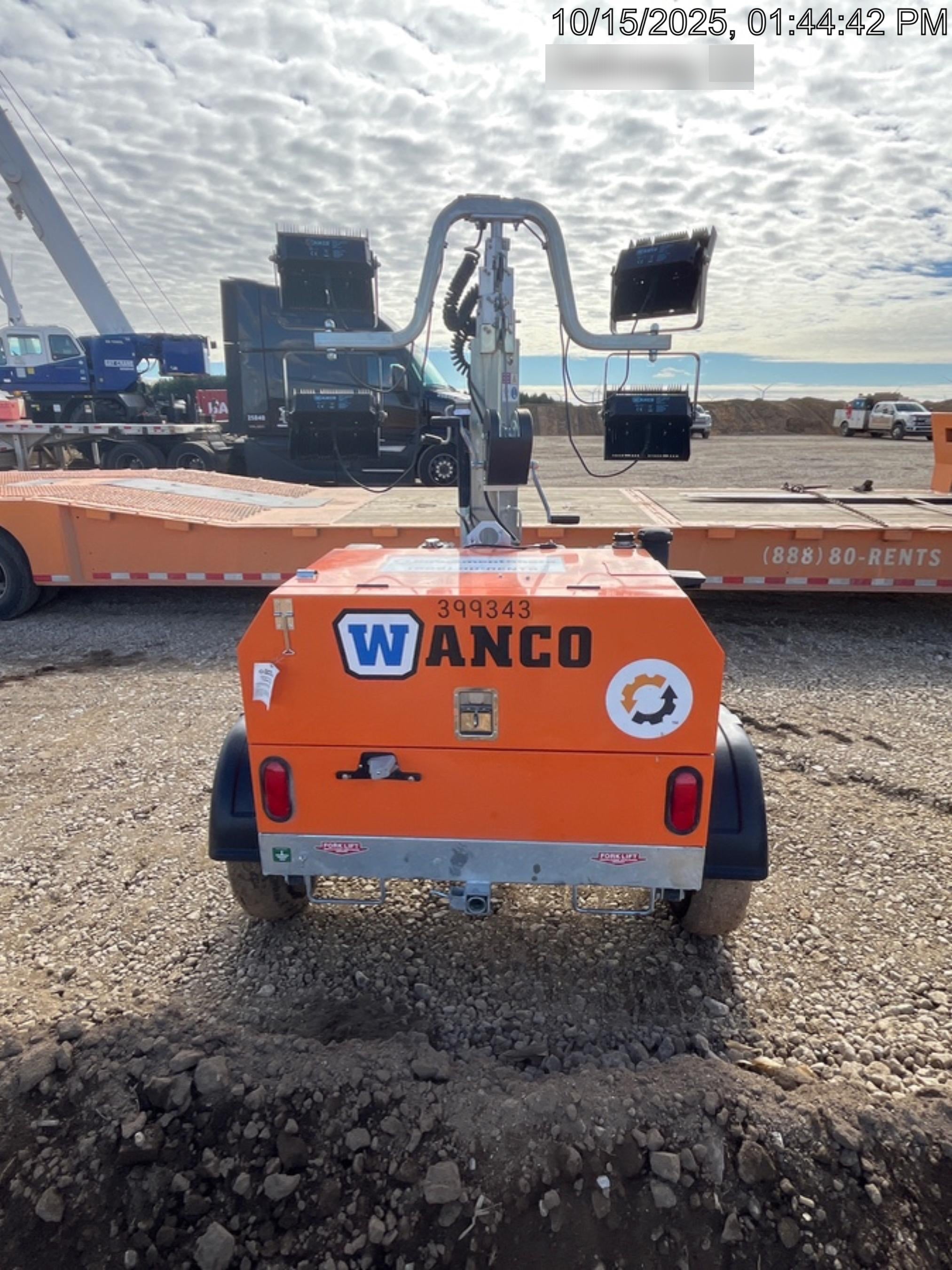 2024 Wanco WLTT-4MM4K Diesel, Deep Sea Controller, Shore Power Plug, Auto Start, (4) 350W LED Floodlights, 4kW Generator, 60 Gal Fuel Tank, 2" Ball, T3