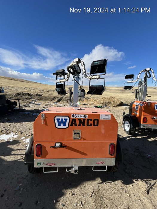 2024 Wanco WLTT-4MM4K Diesel, Deep Sea Controller, Shore Power Plug, Auto Start, (4) 350W LED Floodlights, 4kW Generator, 60 Gal Fuel Tank, 2" Ball, T3