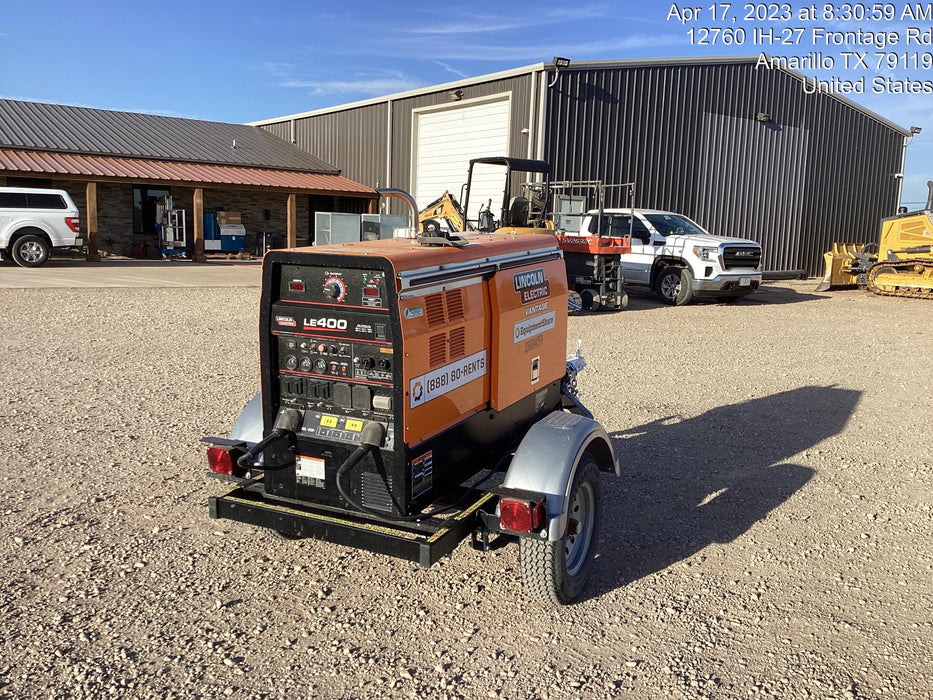 2022 Lincoln Electric LE400 Kubota V1505, Trlr, Cable Rack, Light Kit, ES Decals, T3