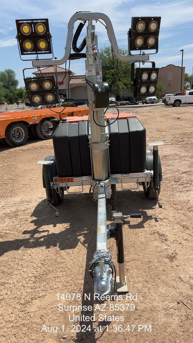 2024 Wanco WLTT-4MM4K Diesel, Deep Sea Controller, Shore Power Plug, Auto Start, (4) 350W LED Floodlights, 4kW Generator, 60 Gal Fuel Tank, 2" Ball, T3