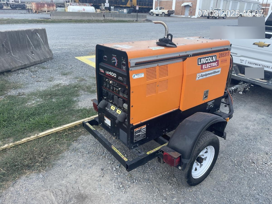 2022 Lincoln Electric LE400 Kubota V1505, Trlr, Cable Rack, Light Kit, ES Decals, T3