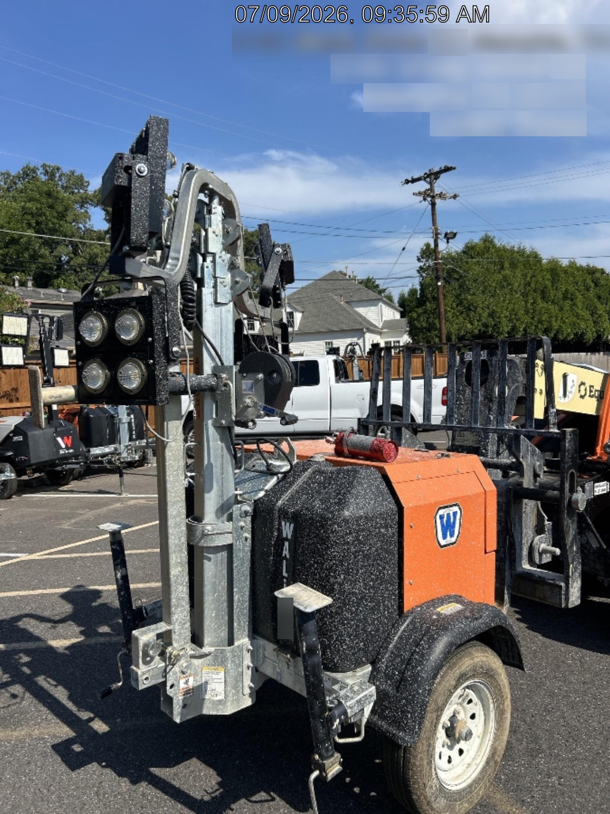 2025 Wanco WLTT-4MM4K Diesel, Mitsubishi L2E, 9.0HP @1800 rpm, Deep Sea Controller, Shore Power Plug, Auto Start, (4) 350W LED Floodlights, 4kW Generator, 60 Gal Fuel Tank, 2" Ball, T3