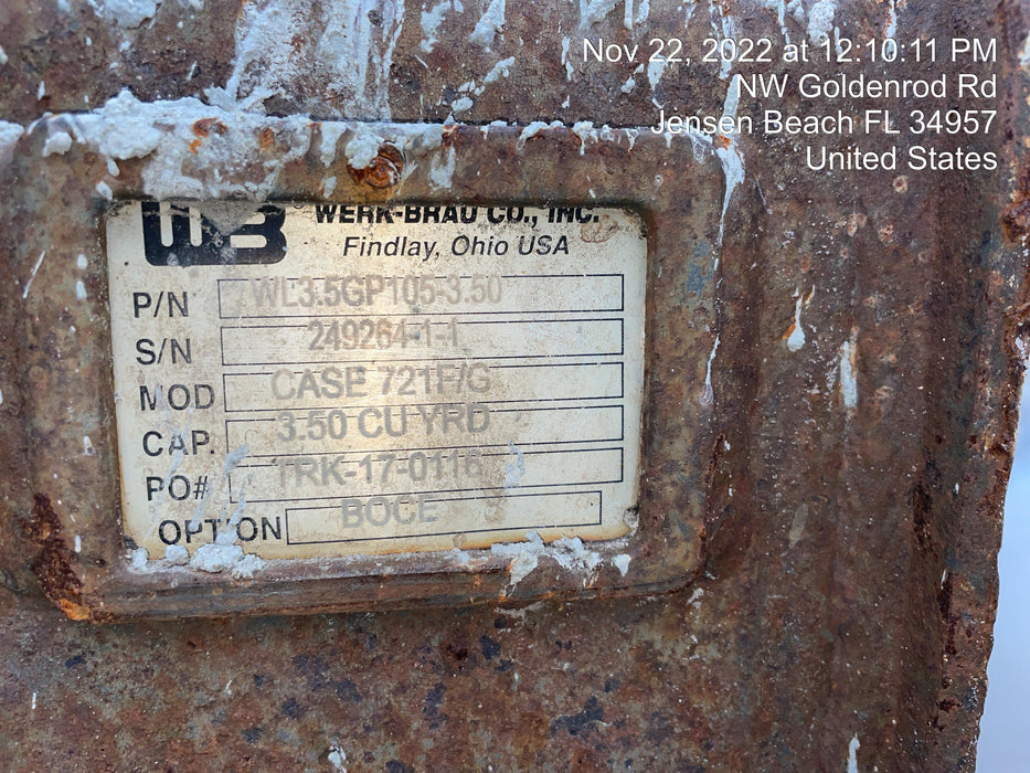 2018 WERK-BRAU 3.5 cu yd Bucket - Werk-Brau