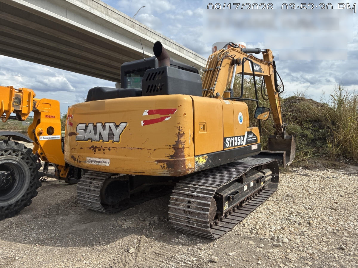 Sany SY135C SY135 Tier 4 - Cab, Hydraulic QC,  Buckets: 36" , Hydraulic Hammer 1,500 lb impact class