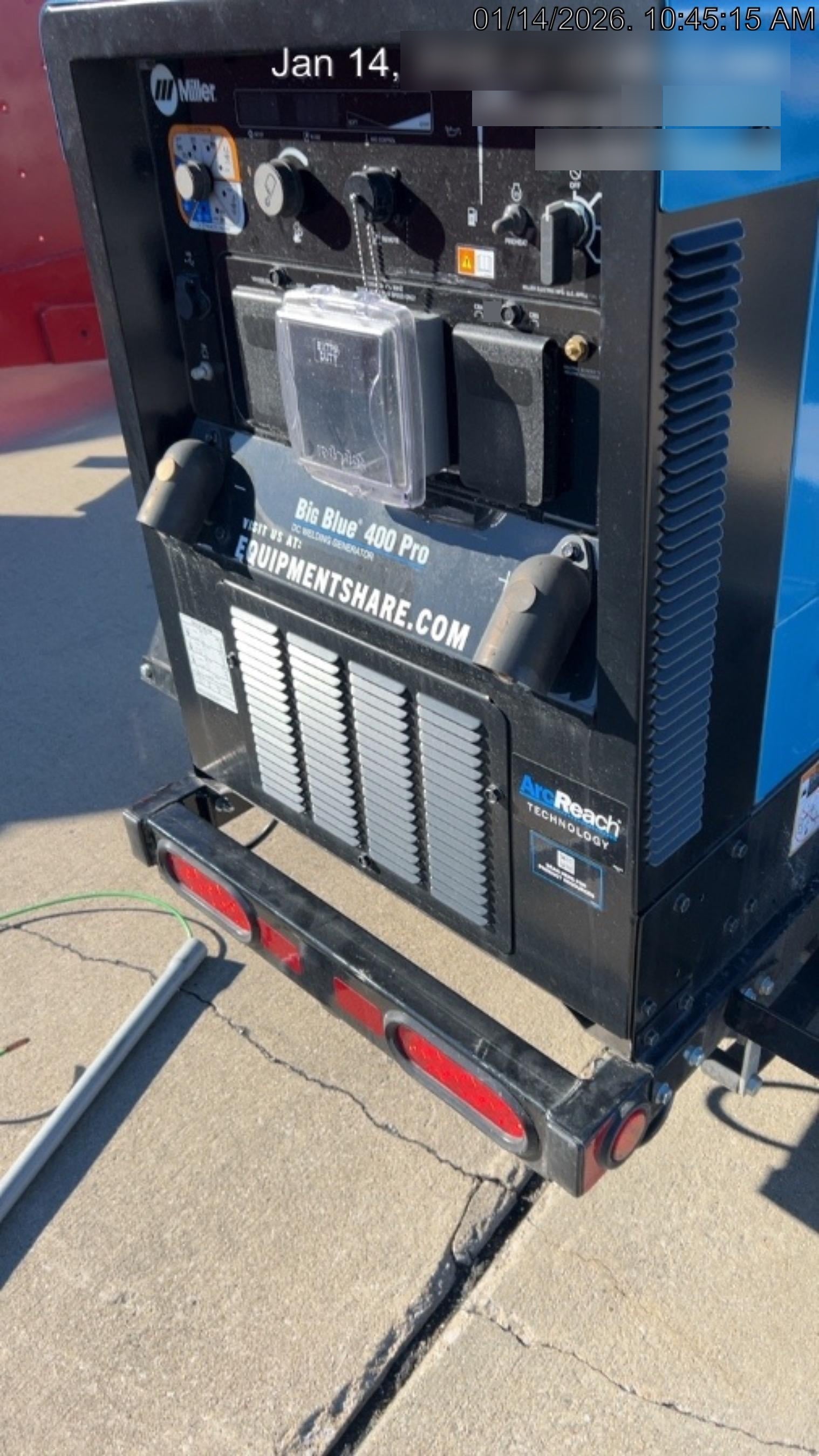 2025 MILLER ELECTRIC BIG BLUE 400