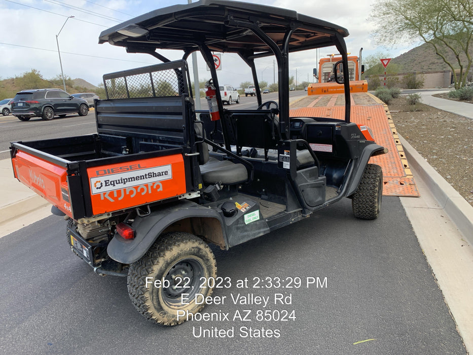 2022 Kubota RTV-X1140W-H Plastic Canopy, Windshield Acrylic Clear, LED Strobe Light, Wire Harness Kit, Back up Alarm
