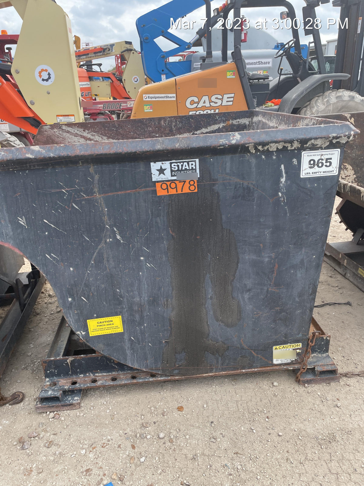 2018 STAR INDUSTRIES M-1820 - Self-Dump Hopper