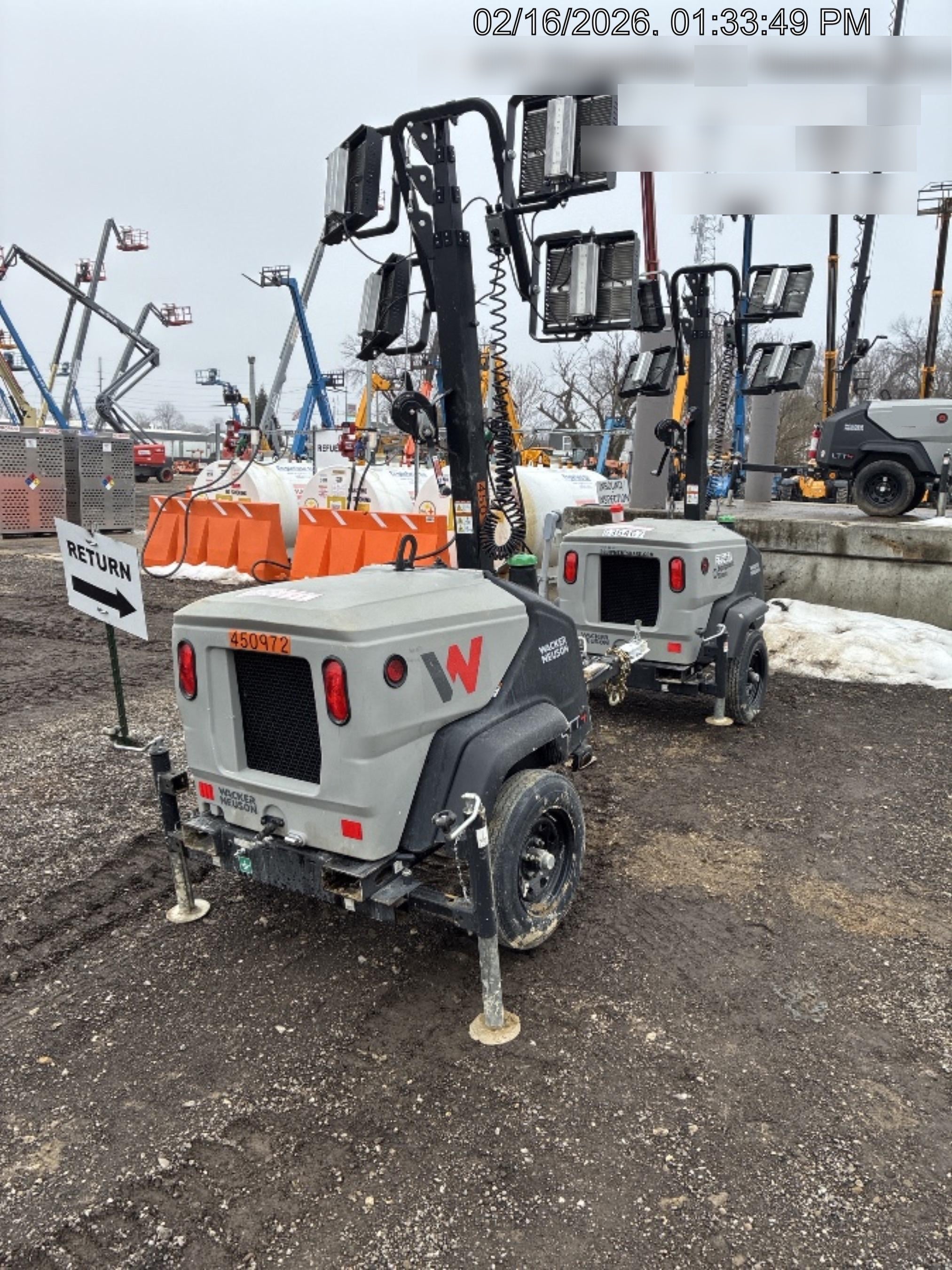 2024 Wacker Neuson LTT4 Diesel, Kohler KDW702, Deep Sea Controller, Auto Start, LED 320W, Bypass Outlet, T3