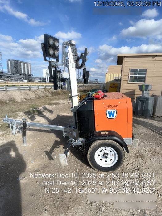 2024 Wanco WLTT-4MM4K Diesel, Deep Sea Controller, Shore Power Plug, Auto Start, (4) 350W LED Floodlights, 4kW Generator, 60 Gal Fuel Tank, 2" Ball, T3