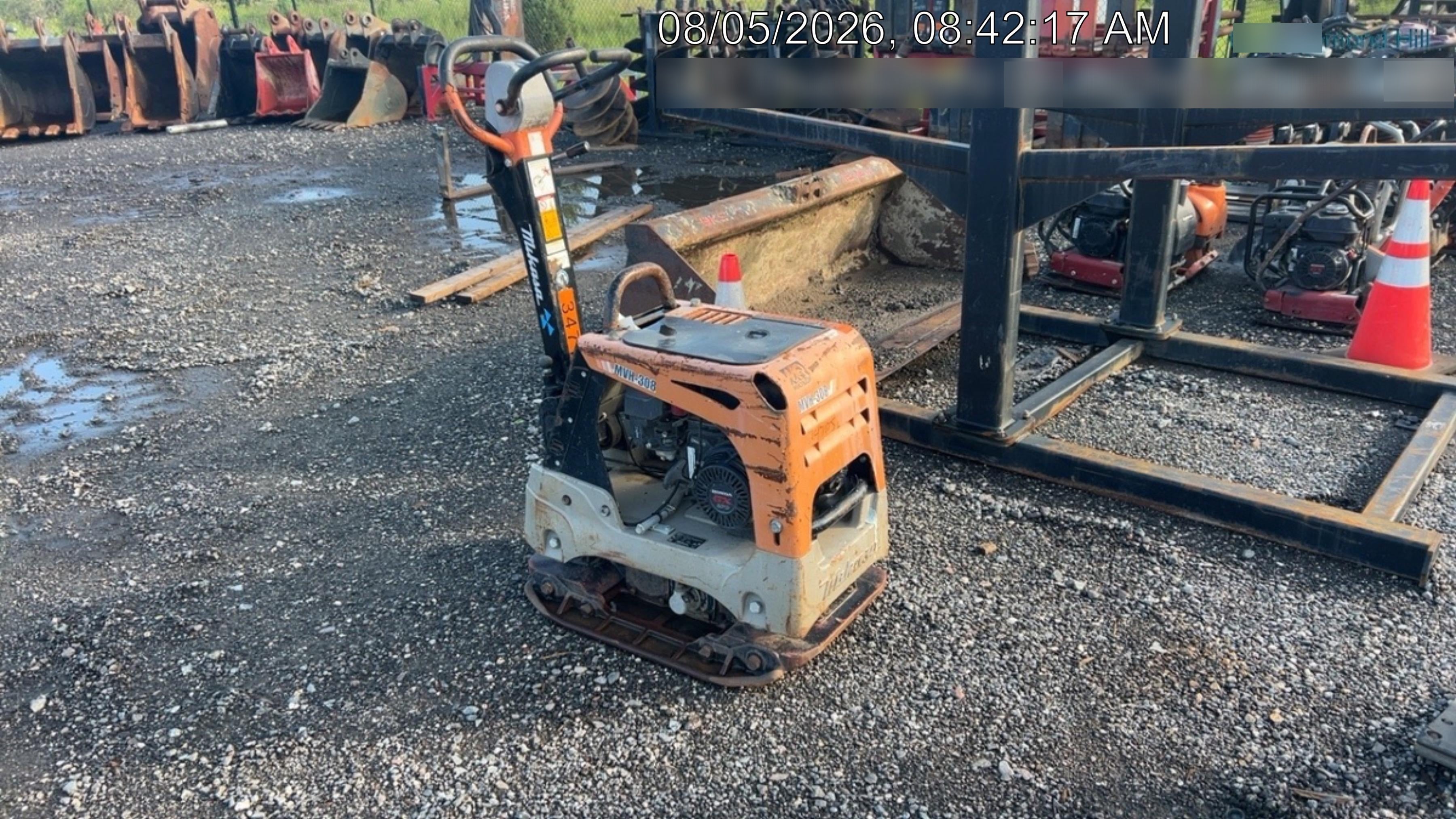 2023 Multiquip MV308GH Honda GX270, 18" Plate, Tachometer