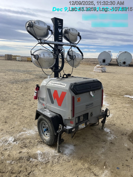 2019 Wacker Neuson LTV6L-MH Wacker Neuson LTV6L Mobile Light Tower w/Fuel Level Sensor Installed