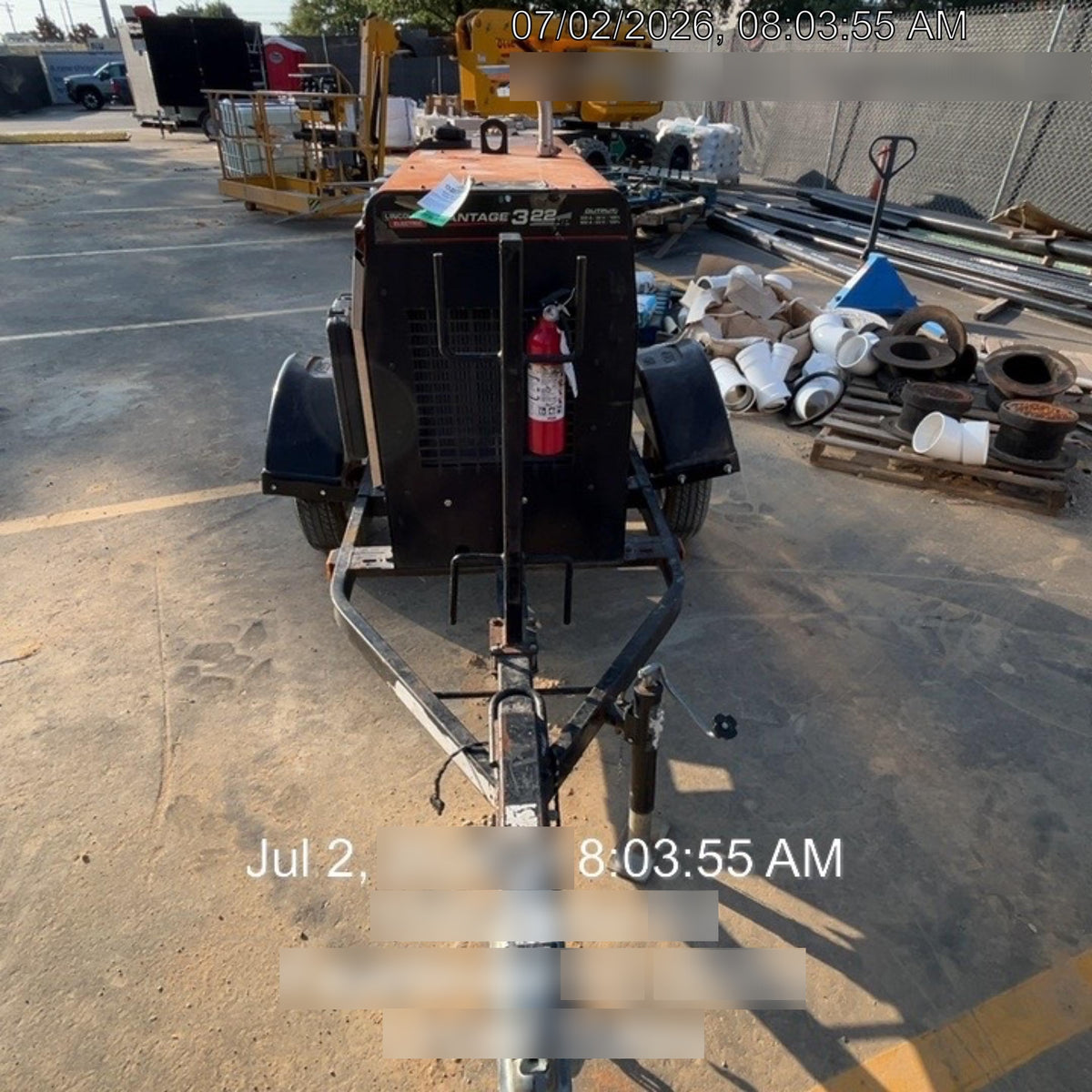 2021 Lincoln Electric Vantage 322 Vantage 322 Ready Pak 3 w/ Decals, ORANGE (includes trailer, cable rack, fender light kit) NO Telematics