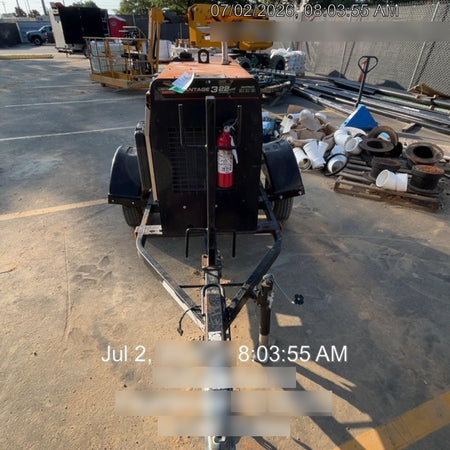 2021 Lincoln Electric Vantage 322 Vantage 322 Ready Pak 3 w/ Decals, ORANGE (includes trailer, cable rack, fender light kit) NO Telematics