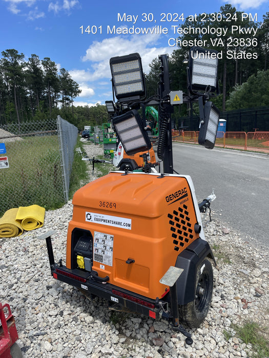 2023 Generac MLT2 Diesel, Flex Switch 120V Input, Powerzone Controller, 
(4) 320W LED Lights, 4kW Generator, 39.9 Gal Fuel Tank, 2" Ball, T3