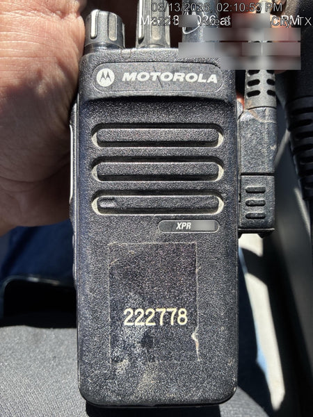 2022 MOTOROLA XPR3300E