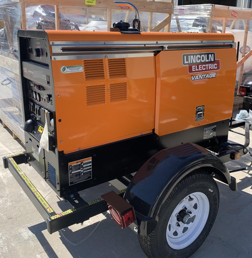 2021 Lincoln Electric Vantage 322 Vantage 322 Ready Pak 3 w/ Decals, ORANGE (includes trailer, cable rack, fender light kit) NO Telematics