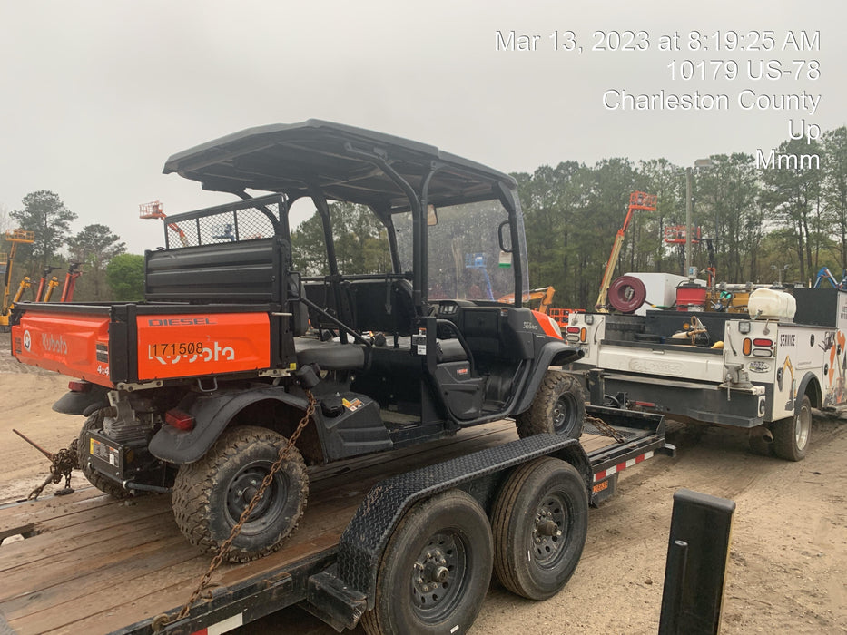 2021 Kubota RTV-X1140W-H Plastic Canopy, Windshield Acrylic Clear, LED Strobe Light, Wire Harness Kit, Back up Alarm