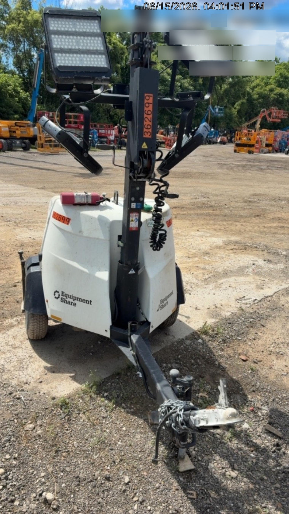 2023 Generac MLT2 Diesel, Flex Switch 120V Input, Powerzone Controller, 
(4) 320W LED Lights, 4kW Generator, 39.9 Gal Fuel Tank, 2" Ball, T3