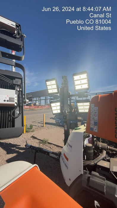 2023 Generac MLT2 Diesel, Flex Switch 120V Input, Powerzone Controller, 
(4) 320W LED Lights, 4kW Generator, 39.9 Gal Fuel Tank, 2" Ball, T3