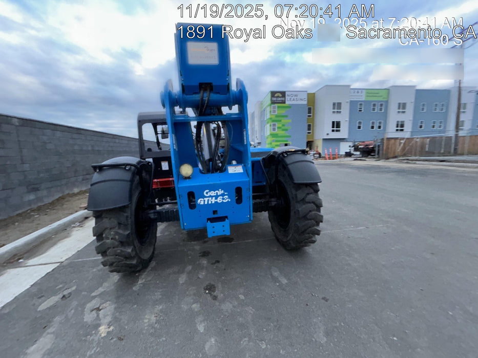 2019 Genie GTH-636 Canopy, Solid RT Tires, LED Work Lights, Beacon 60" QA Carriage, 48" Forks