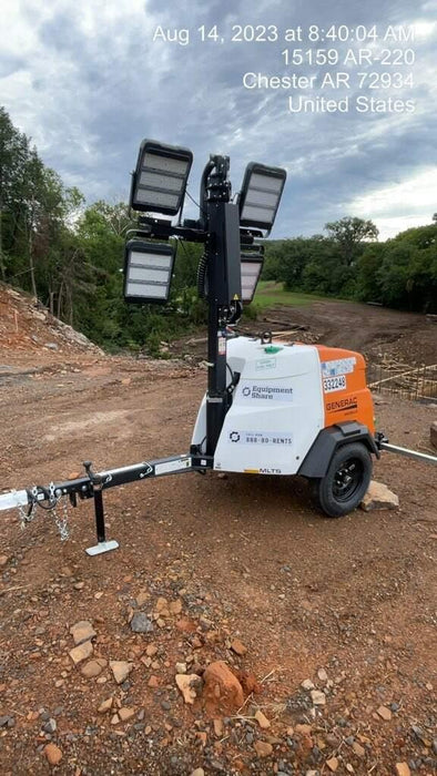 2023 Generac MLT2 Diesel, Flex Switch 120V Input, Powerzone Controller, (4) 320W LED Lights, 4kW Generator, 39.9 Gal Fuel Tank, 2" Ball, T3