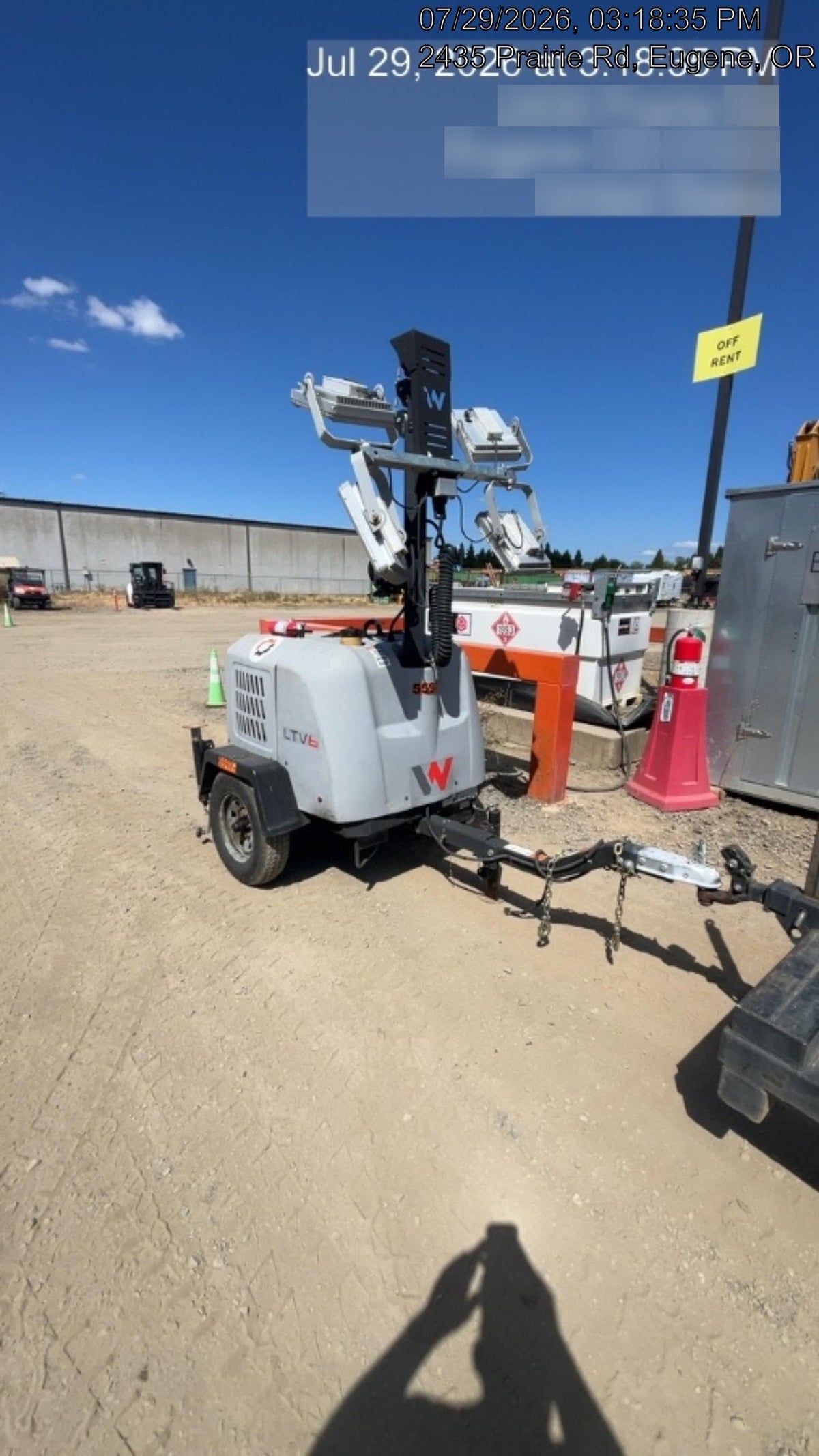 2019 Wacker Neuson LTV6K-LED Standard LED Towable Light Tower w/None