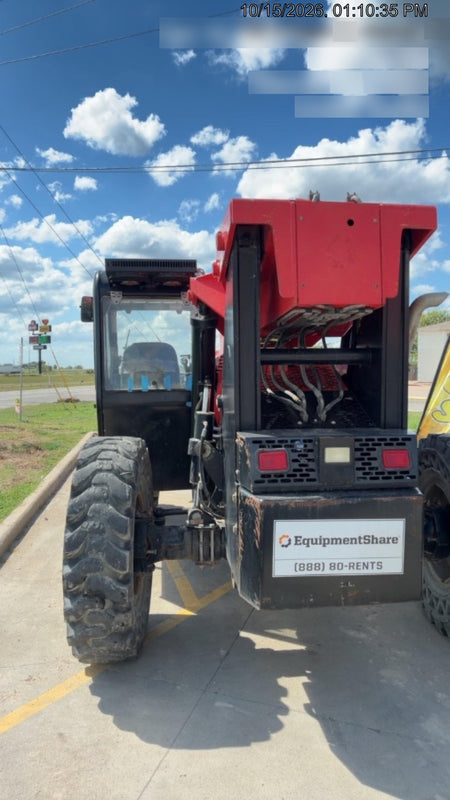 2019 Manitou MTA10055 Cab/Heat/Air, 120 HP, Solid Tires, Work Lights, Lift Hook, Auxiliary Hydraulics w/66" Carriage and 60" Forks
