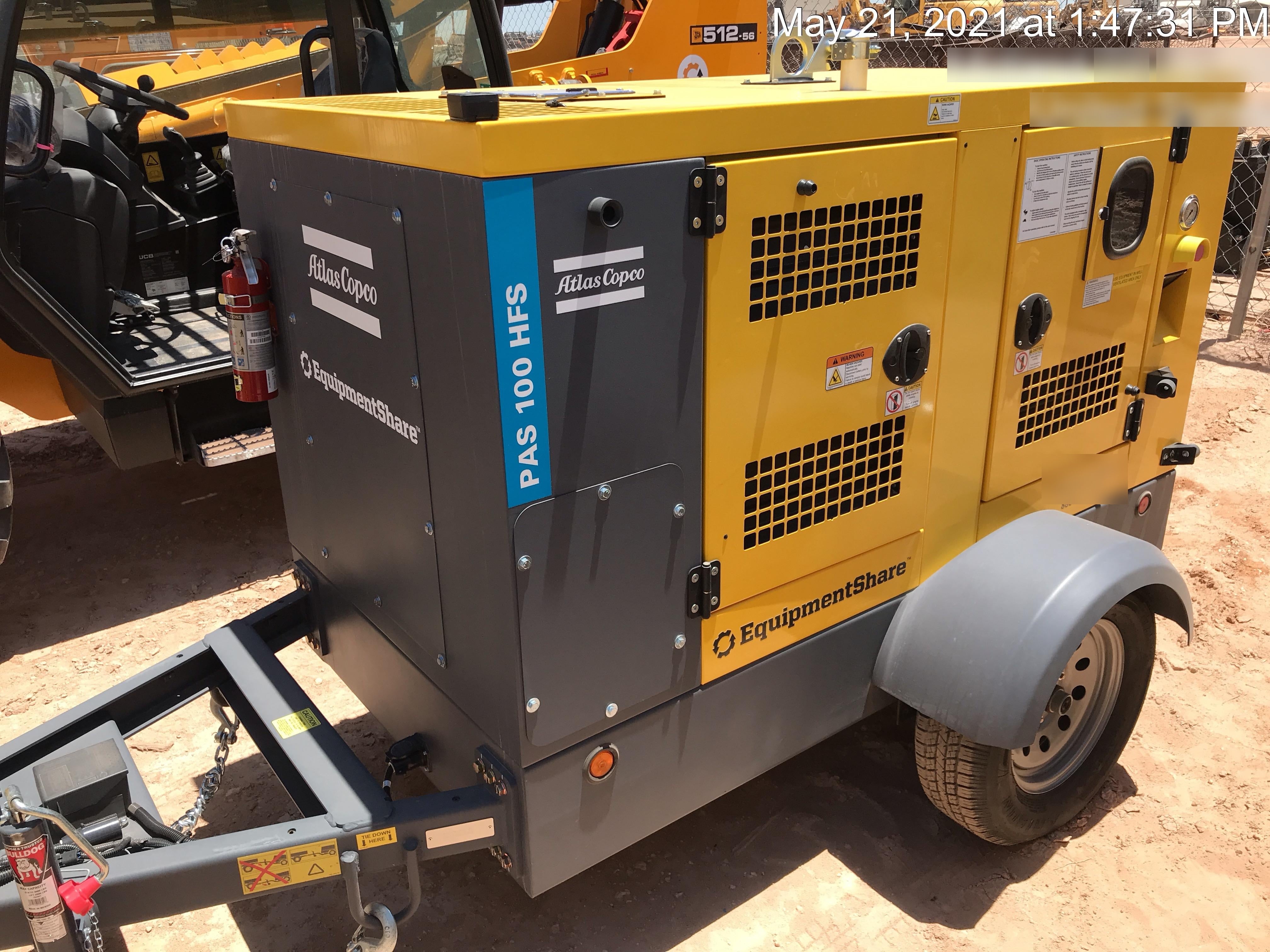 2021 ATLAS COPCO PAS 100 HF CS Enclosed