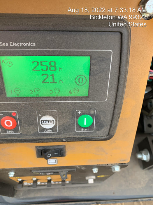 2021 Allmand NLV3GR (4) LED Light Fixture 350W, 23' Vertical Mast, 3kW Prime, Towable, Deep Sea L401, Leveling Jacks, Yanmar T4F 5.8hp