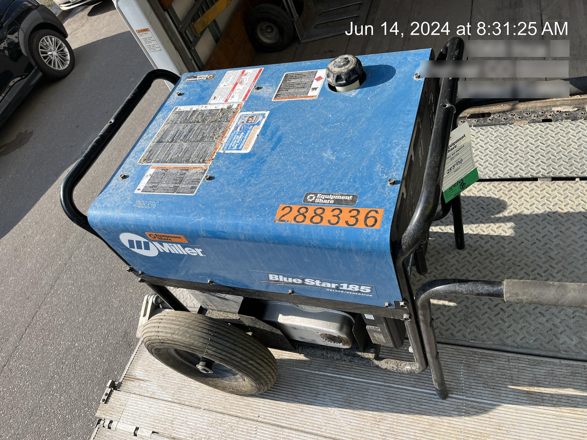 2023 Miller Electric Blue Star 185 Engine Driven Welder, Electric Start, 13 hp, Gas, 6,500 W Peak 907664